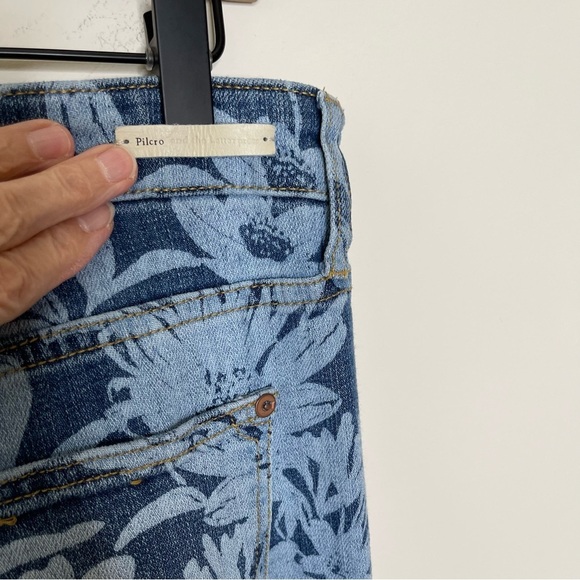 Pilcro Floral-Printed Slim Boyfriend Jeans boho fairy whimsical - Picture 8 of 16